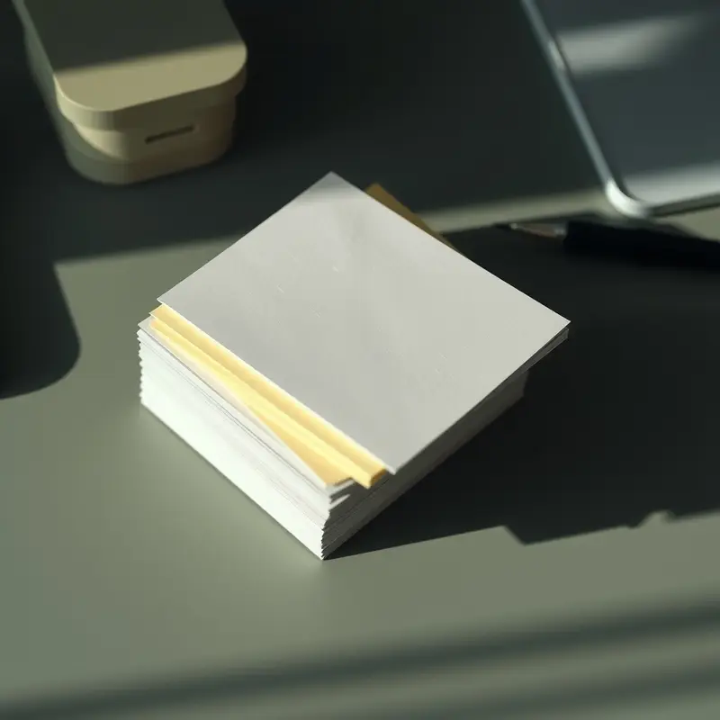 Index cards and sticky notes on a desk